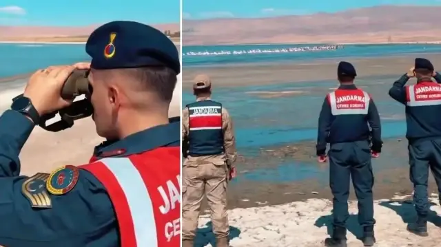 jandarma ekipleri onlar icin ercek golunde nobet tutuyor FIlQ3Pzw